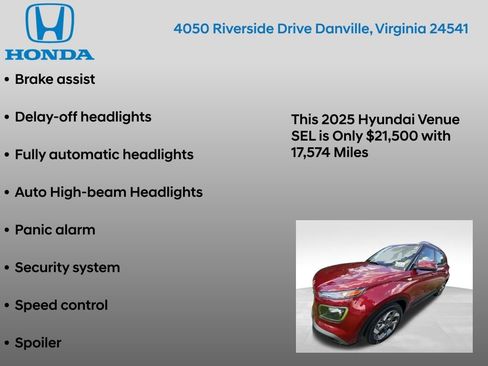 Used 2025 Hyundai Venue SEL FWD image 12