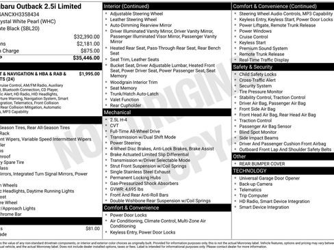 Used 2017 Subaru Outback 2.5i Limited image 28