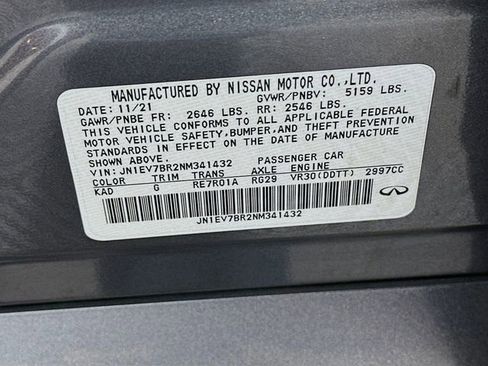 Used 2022 INFINITI Q50 Luxe w/ Cargo Package AWD/4WD image 34