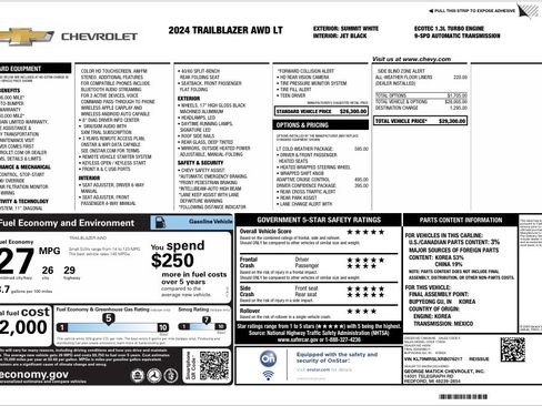 Used 2024 Chevrolet TrailBlazer LT w/ LT Cold Weather Package AWD/4WD image 35