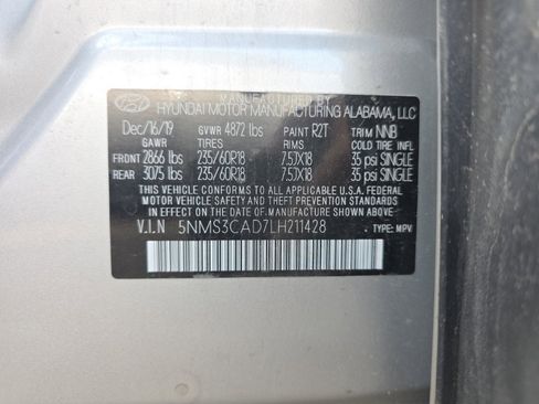 Used 2020 Hyundai Santa Fe SEL w/ Convenience Package image 18