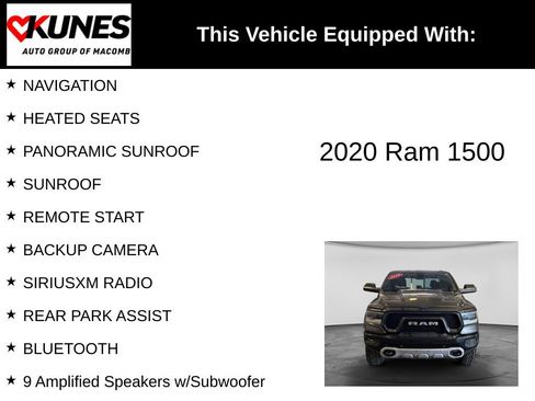 Used 2020 RAM 1500 Rebel w/ Level 2 Equipment Group AWD/4WD image 3