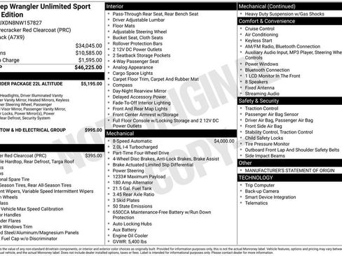 Used 2022 Jeep Wrangler Unlimited Sport image 2