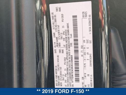 Used 2019 Ford F150 XLT w/ Equipment Group 302A Luxury AWD/4WD image 22