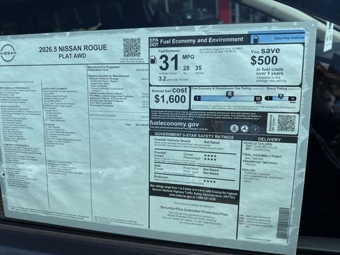 New 2026 Nissan Rogue Platinum w/ Platinum Premium Package AWD/4WD image 42