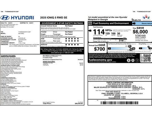 Used 2025 Hyundai Ioniq 5 SE RWD image 2