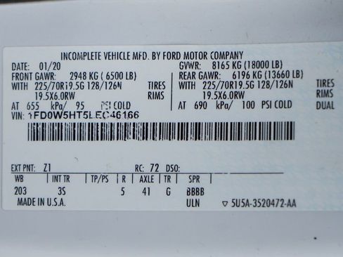 Used 2020 Ford F550 4x4 Crew Cab Super Duty image 47