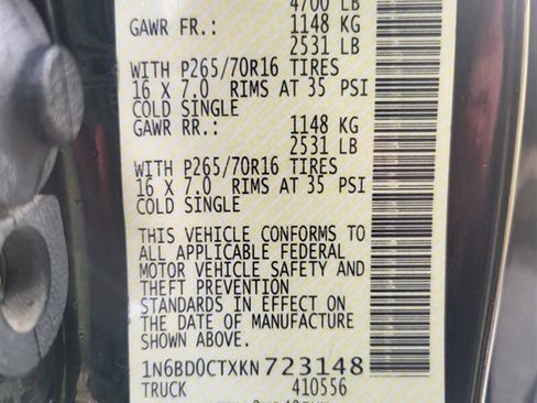 Used 2019 Nissan Frontier SV image 30