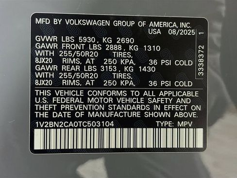 New 2026 Volkswagen Atlas SEL image 33