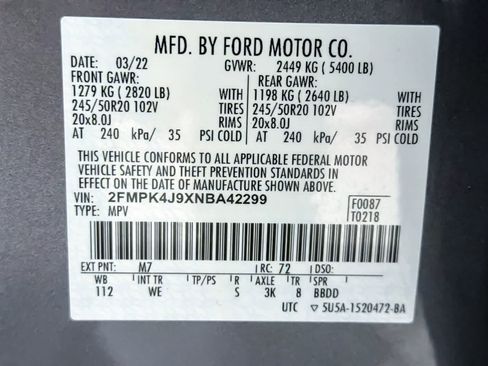 Used 2022 Ford Edge ST-Line w/ Class II Trailer Tow Package AWD/4WD image 29