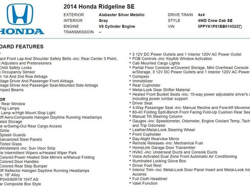 Used 2014 Honda Ridgeline SE image 17