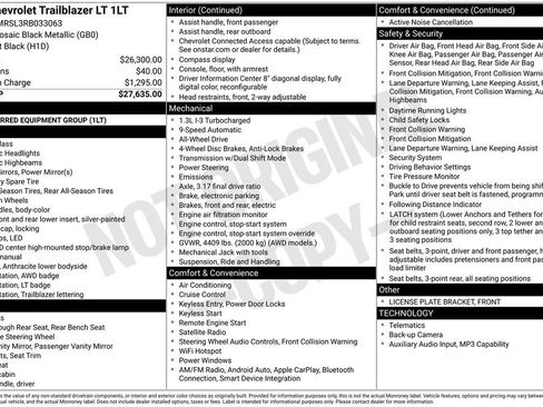 Used 2024 Chevrolet TrailBlazer LT AWD/4WD image 7