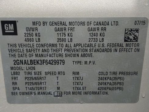 Used 2015 Chevrolet Equinox LT w/ Driver Convenience Package FWD image 33