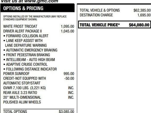 Used 2021 GMC Sierra 1500 Denali w/ Driver Alert Package II image 2