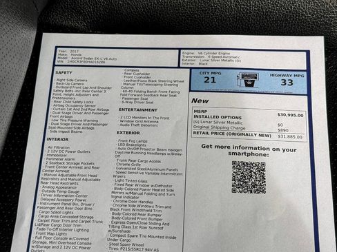Used 2017 Honda Accord EX-L image 35