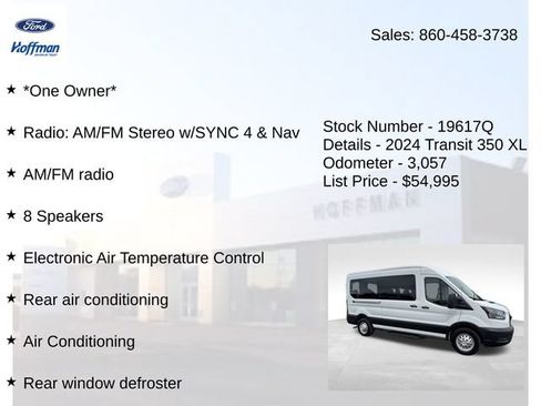 Used 2024 Ford Transit 350 XL AWD/4WD image 5