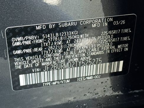 New 2026 Subaru Outback Wilderness AWD/4WD image 31