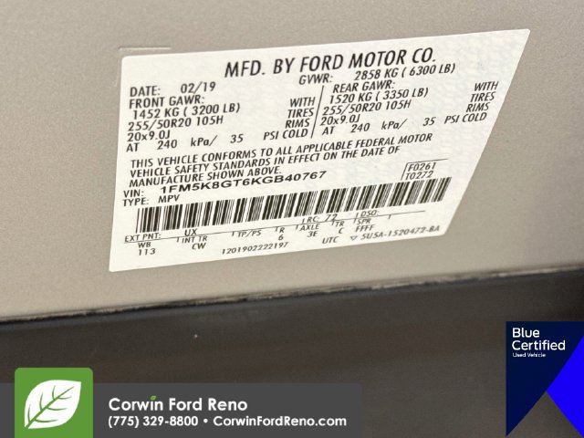 Used 2019 Ford Explorer Sport AWD/4WD image 35