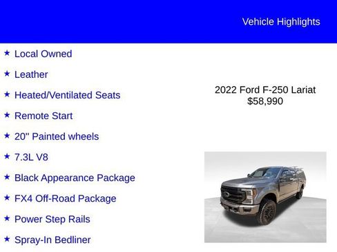 Used 2022 Ford F250 Lariat w/ Lariat Ultimate Package AWD/4WD image 2