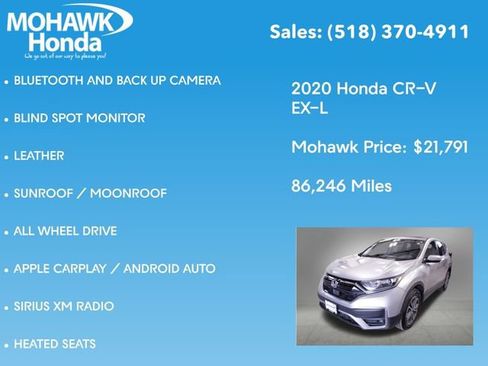 Certified 2020 Honda CR-V EX-L image 8