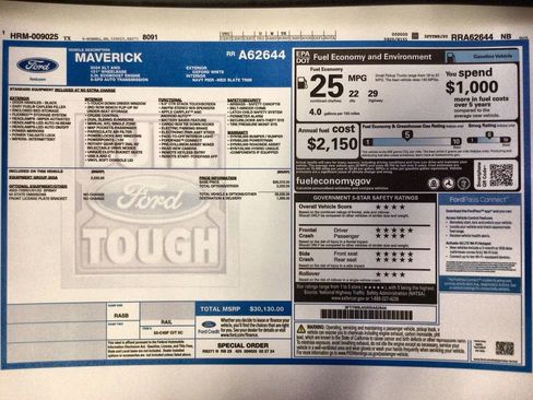 Used 2024 Ford Maverick XLT w/ Equipment Group 300A Standard image 37