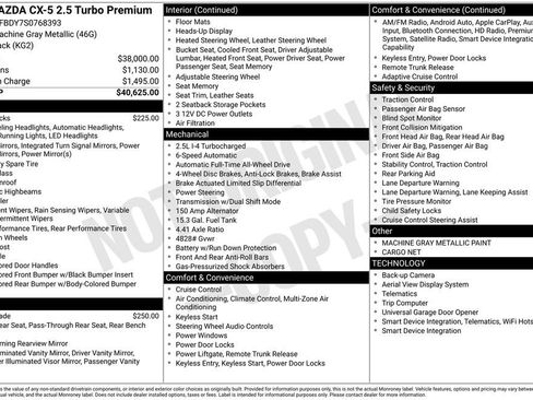 New 2025 MAZDA CX-5 2.5 Turbo w/ Premium Package image 2