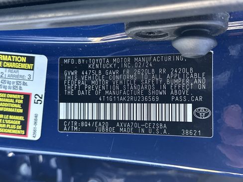 Certified 2024 Toyota Camry SE image 34