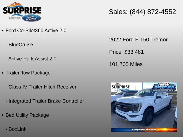 Used 2022 Ford F150 Tremor w/ Equipment Group 402A High AWD/4WD image 18