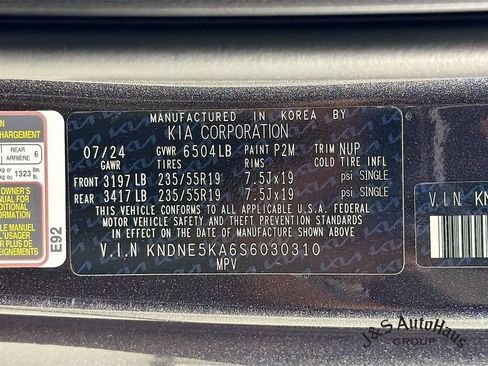 Used 2025 Kia Carnival SX w/ SX Dark Edition Package FWD image 40