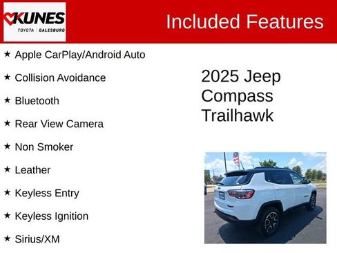 Used 2025 Jeep Compass Trailhawk AWD/4WD image 2