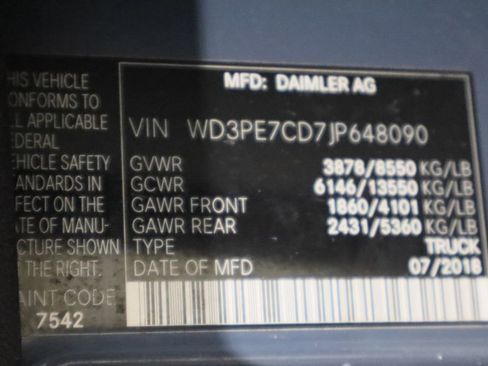 Used 2018 Mercedes-Benz Sprinter 144 Cargo image 21