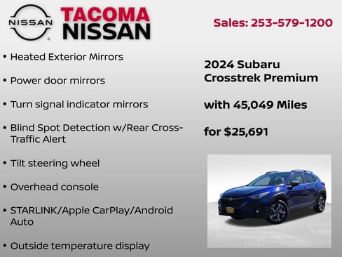 Used 2024 Subaru Crosstrek 2.0i Premium AWD/4WD image 31