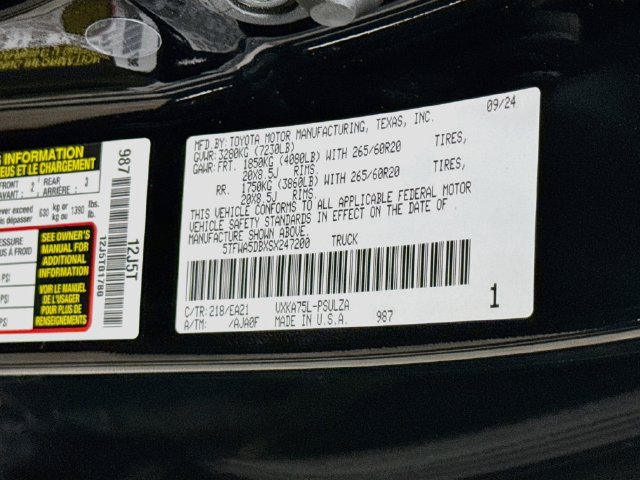 Used 2025 Toyota Tundra Limited w/ TRD Off-Road Package AWD/4WD image 33