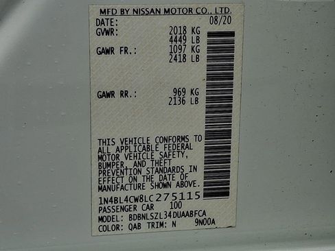 Used 2020 Nissan Altima 2.5 SR w/ Premium Package image 26