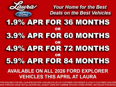 New 2026 Ford Explorer Active w/ Active Comfort Package AWD/4WD image 4