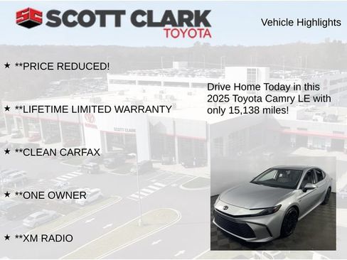 Used 2025 Toyota Camry LE w/ Convenience Package FWD image 12