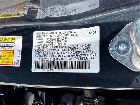 Certified 2025 Honda Civic Sport image 14