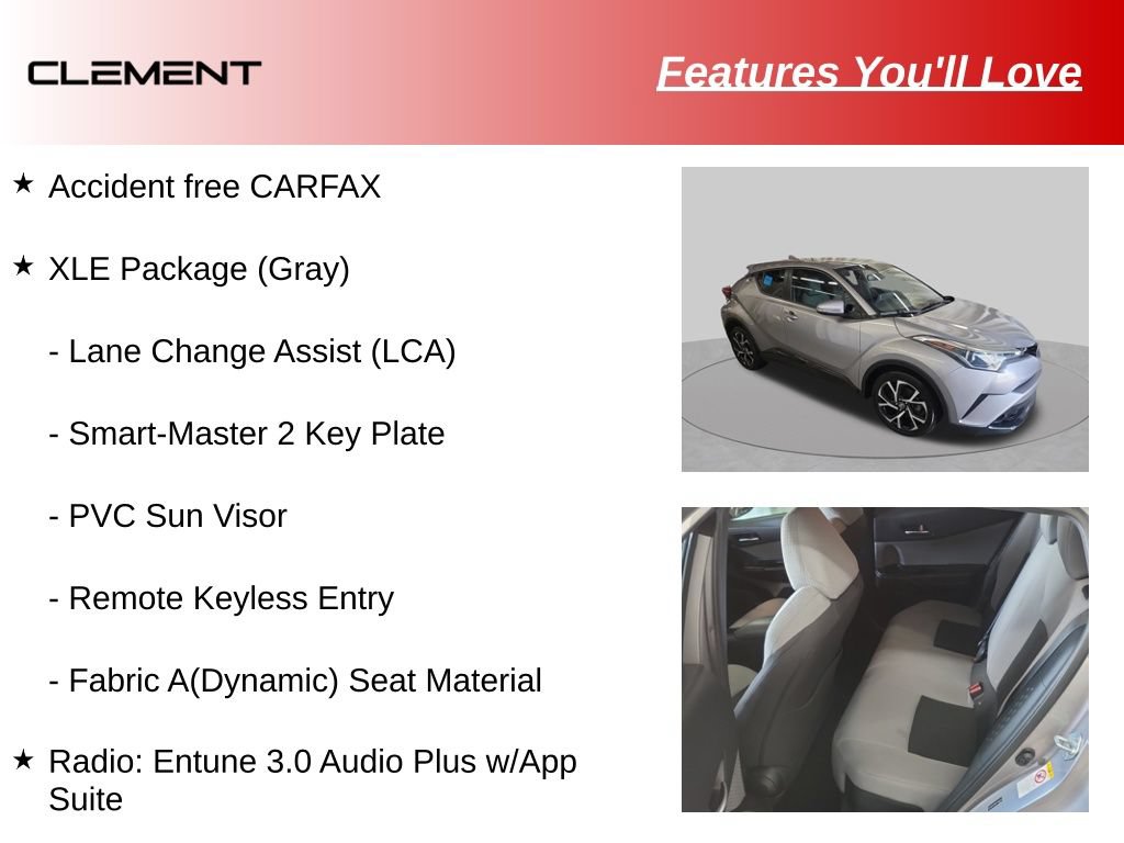 Used 2019 Toyota C-HR XLE FWD image 8
