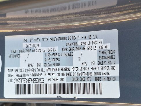 Used 2023 MAZDA MAZDA3 s AWD/4WD image 35