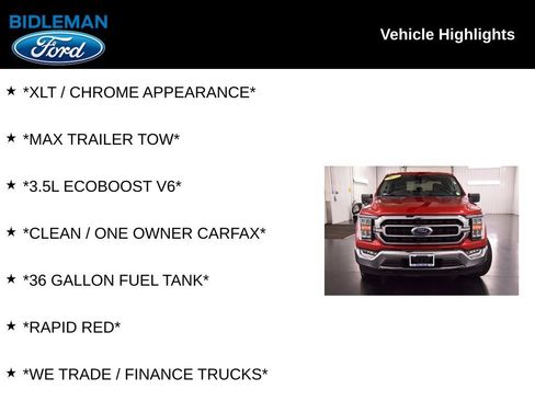 Used 2022 Ford F150 XLT w/ Equipment Group 302A High AWD/4WD image 10