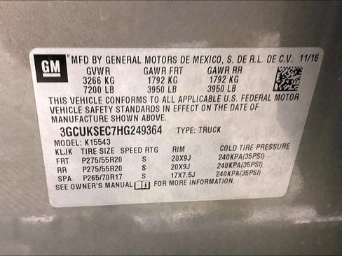 Certified 2017 Chevrolet Silverado 1500 LTZ w/ Texas Edition AWD/4WD image 17