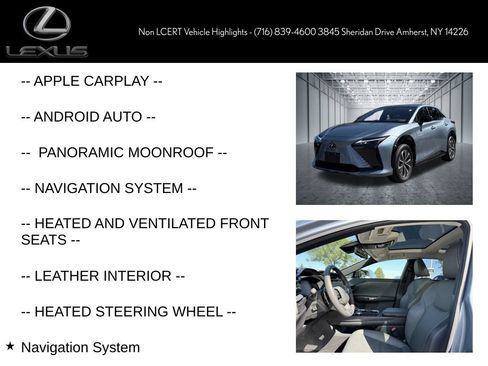 Used 2024 Lexus RZ 450e Premium w/ Technology Package AWD/4WD image 8