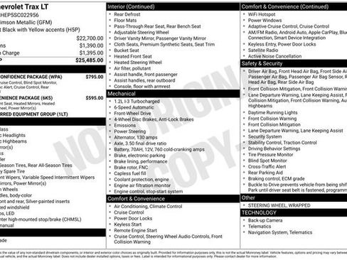 Used 2025 Chevrolet Trax LT w/ Driver Confidence Package FWD image 32