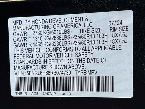 Used 2024 Honda Odyssey EX-L image 33