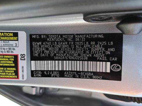 Used 2022 Lexus ES 300h w/ Premium Package FWD image 38