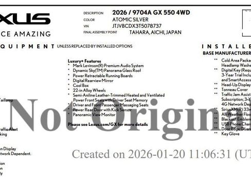 Used 2026 Lexus GX 550 w/ Accessory Package (31) image 30