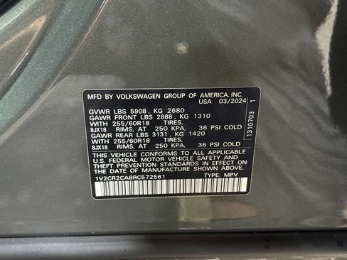 Used 2024 Volkswagen Atlas Peak Edition SE AWD/4WD image 14