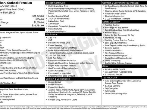 Used 2021 Subaru Outback Premium image 36