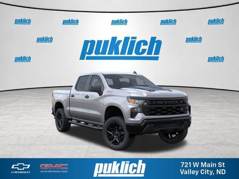 New 2026 Chevrolet Silverado 1500 Custom Trail Boss w/ Turbomax Blackout Package AWD/4WD image 1