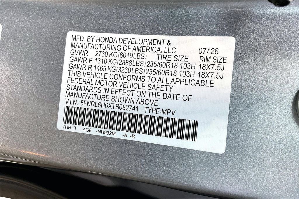 New 2026 Honda Odyssey EX-L image 13